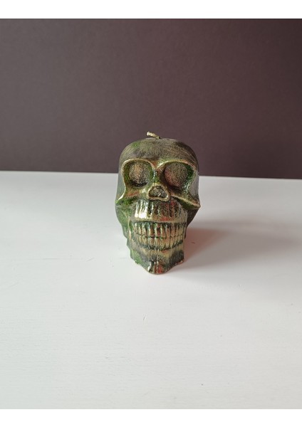 Inci Mum Kurukafa Şekilli Mum Yeşil 8 cm