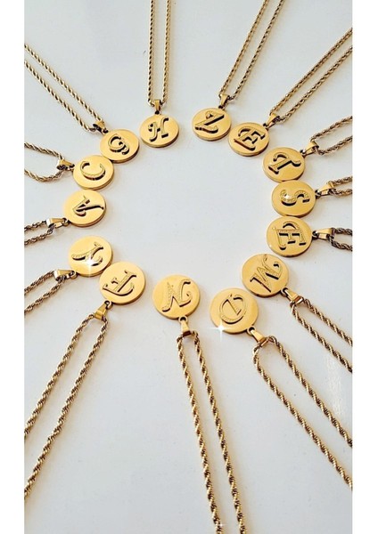 Çelik G Harf Çelik Kolye indirimleri