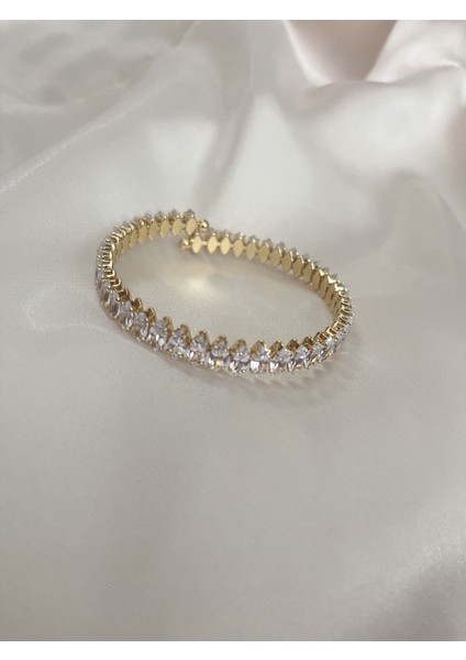 Tamtur Taşlı Zirkon Çelik Gold Bileklik fiyatları