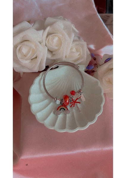 Gökkuşağı Figürlü Charm Çelik Bileklik