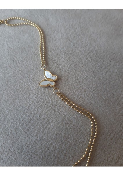 Kelebek Model Çelik Top Zincirli Bileklik fiyatları