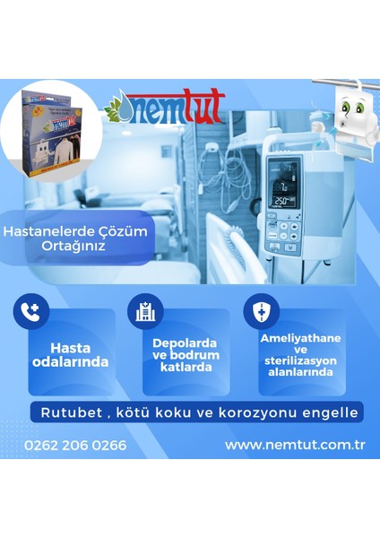 Nem Tutucu Engelleyici Rutubet Giderici Önleyici Korozyon Önleyici Koku Giderici (10 KUTU/20 PAKET)