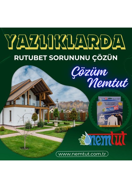 Nem Tutucu Engelleyici Rutubet Giderici Önleyici Korozyon Önleyici Koku Giderici (10 KUTU/20 PAKET)