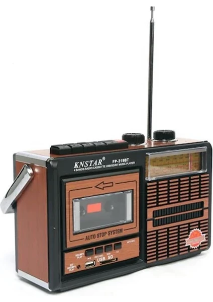 Nostaljik Kasetçalar 4 Bant Radyo,usb Girişli,fm Radyo,bluetooth Bağlantılı