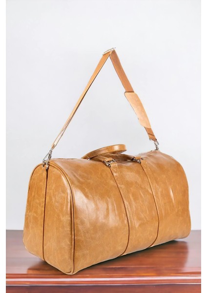 Sportif Vintage Seyahat & Spor Çantası Valiz Kahverengi modelleri