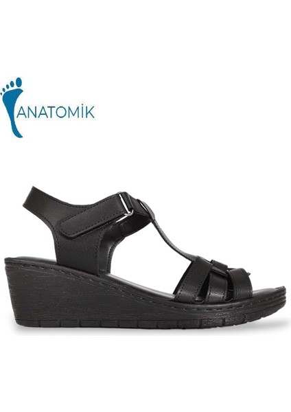 1939-390243 Tam Anatomik Tabanlı Kadın Sandalet - NKT01939-SIYAH-37 fiyatları