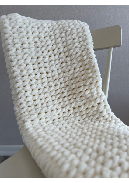 Handmade Ekru Renk Puffy Bebek Battaniyesi 90X90 cm fiyatları