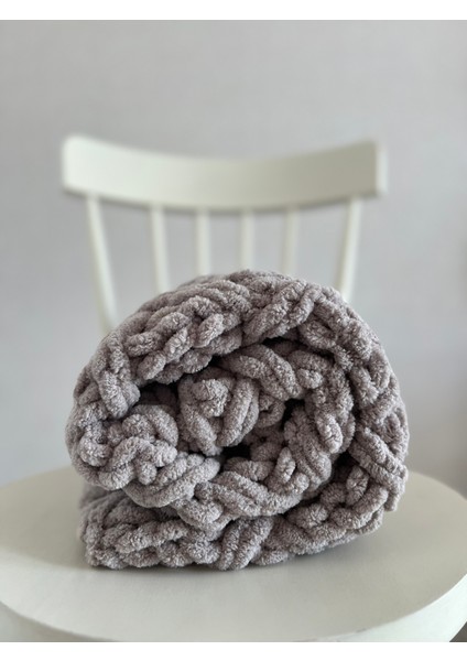 Handmade Taş Rengi Puffy Bebek Battaniyesi 90X90 cm fırsatları