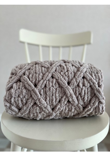 Handmade Taş Rengi Puffy Bebek Battaniyesi 90X90 cm indirimleri