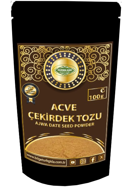 Acve Hurma Çekirdeği Tozu 100 gr