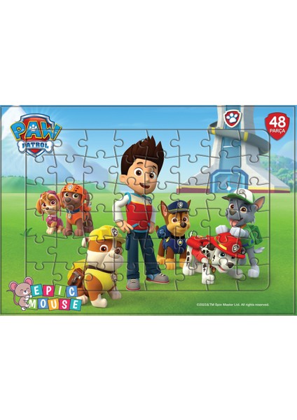 Paw Patrol Eğitici Puzzle - Başlangıç Seviyesi - 48 Parça Frame Puzzle/yapboz