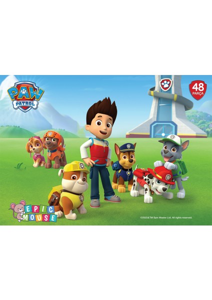 Paw Patrol Eğitici Puzzle - Başlangıç Seviyesi - 48 Parça Frame Puzzle/yapboz
