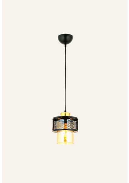 Kahverengi Örgü Hakiki Cam Model Tekli Metal Sarkıt Avize E27 51-60 cm 9 x 13 Metal Modern 1 fiyatları