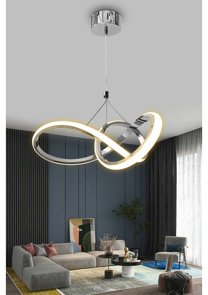 E27 Düz 3 Renk Kardelen Model Beyaz- Sarı- Gün Işığı Modern Sarkıt LED Avize 30 x 10 Antre / Hol Kr modelleri