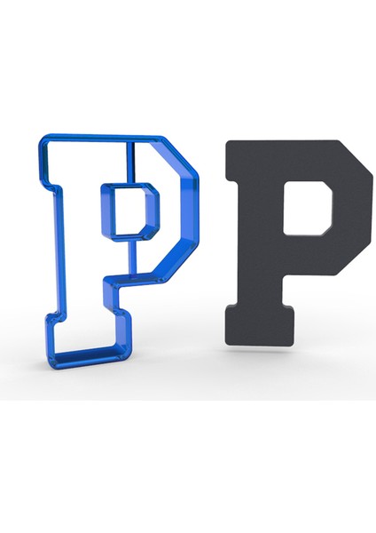 Büyük P Harfi 11CM Pc Kurabiye Kalıbı