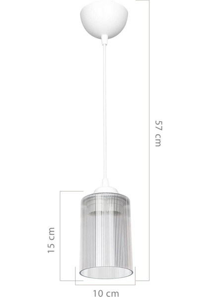 Plastik Şeffaf Sarkıt Avize Yatak Odası Salon Mutfak Koridor Lamba Turuncu Antre / Hol 61-70 cm E27 modelleri