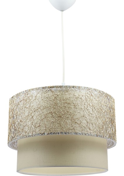 1 Stone Altın Şerit Pasta Avize K108 81-90 cm Bej Modern 30 Salon / Oturma Odası E27 Plastik fiyatları