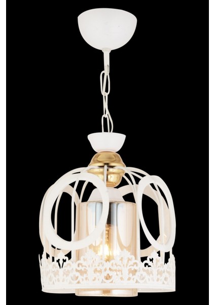 1 Tekli Dantel Beyaz Modern Avize 25 Antre / Hol 51-60 cm Beyaz E27 Metal Modern fiyatları