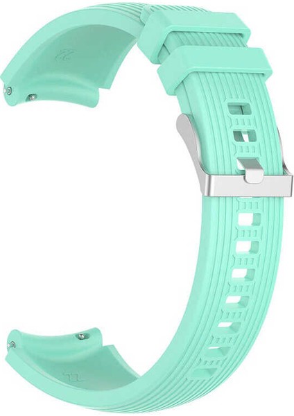 Robor Gts 2 20 mm Için Klasik Model Ayarlanabilir Çizgili Silikon Kayış-Kordon Krd-18