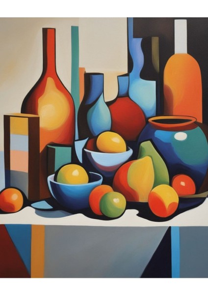 Renkli Baskılı Sayılarla Boyama Hobi Seti (Çerçeveli-Büyük Boy) 95X125 Cm: Soyut Resim 24 fiyatları
