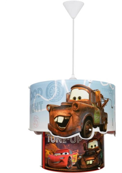 Kırmızı Cars 3D Sihirli Tavan SARKIT-5101 Lisanslı Modern Plastik 1 E27 modelleri
