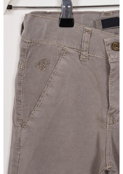 Arka Cepli Bej Renk Erkek Çocuk Gabardin Pantolon fırsatları