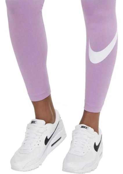 Sportswear Leg-A-See Swoosh, Pamuklu Mor Swoosh Tayt modelleri