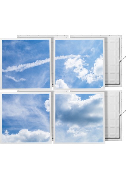 60X60 LED Panel Sıva Altı Desenli 2x2 Dörtlü Grup 46511157SA