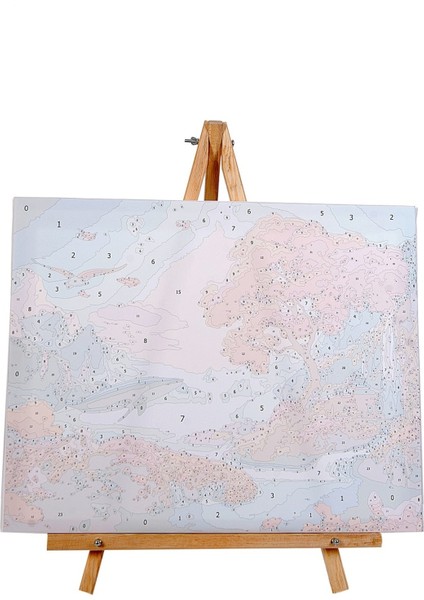 Renkli Baskılı Sayılarla Boyama Hobi Seti (Çerçeveli-Büyük Boy) 95X125 Cm: Doğanın Rengi 3
