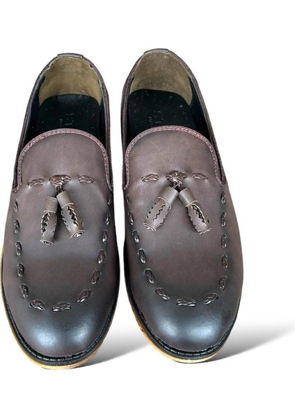 Erkek Klasik Loafer Ayakkabı Kahverengi