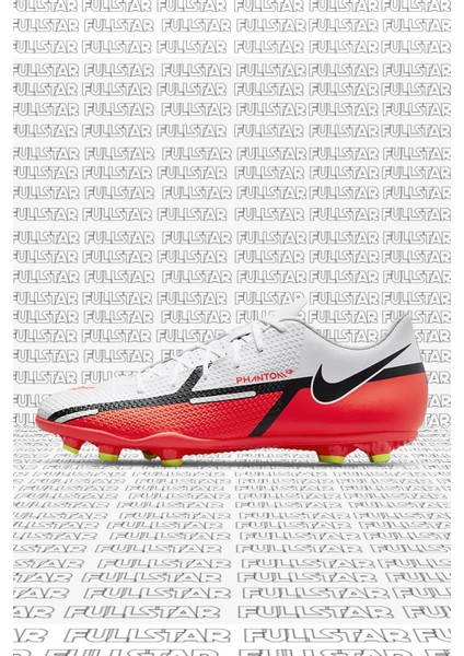Phantom G. T. 2 Club F. G. / M. G. Unisex Soccer Shoes Beyaz Kırmızı Krampon