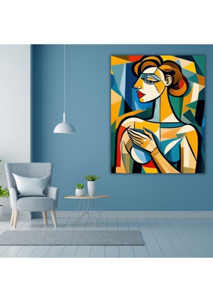 Renkli Baskılı Sayılarla Boyama Hobi Seti (Çerçeveli-Büyük Boy) 95X125 Cm: Soyut Resim 22