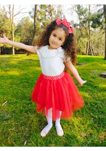 Kız Çocuk Tütü Puantiyeli - ASTARLI modelleri