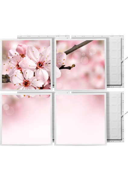 60X60 LED Panel Sıva Altı Desenli 2x2 Dörtlü Grup 46510096SA