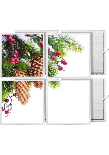 60X60 LED Panel Sıva Altı Desenli 2x2 Dörtlü Grup 46511026SA