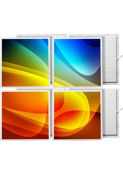 60X60 LED Panel Sıva Altı Desenli 2x2 Dörtlü Grup 46510118SA