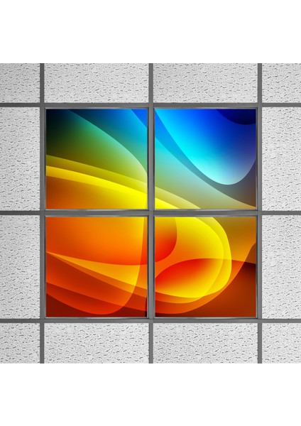 60X60 LED Panel Sıva Altı Desenli 2x2 Dörtlü Grup 46510118SA fiyatları