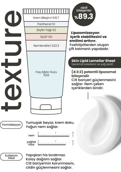 Derma Factory Bariyer Onarıcı %59 Huş Ağacı Özü Panthenol Krem Derma Factory Skin Barrier Cream 150 ml