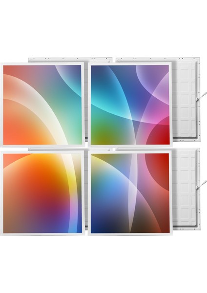 60X60 LED Panel Sıva Altı Desenli 2x2 Dörtlü Grup 46510114SA