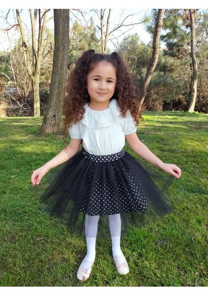 Kız Çocuk Tütü Puantiyeli - ASTARLI indirimleri