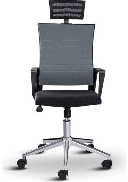 Rigel Başlıklı Metal Ayaklı Çalışma Koltuğu Ofis Sandalyesi