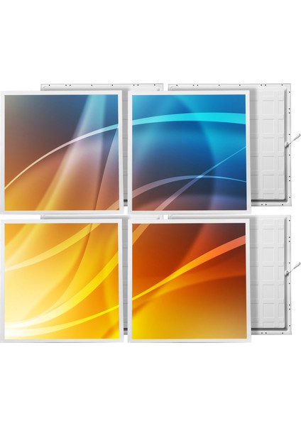 60X60 LED Panel Sıva Altı Desenli 2x2 Dörtlü Grup 46510132SA