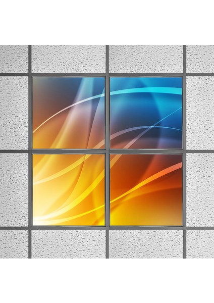 60X60 LED Panel Sıva Altı Desenli 2x2 Dörtlü Grup 46510132SA