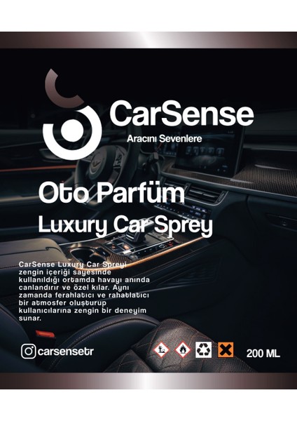 Oto Parfüm Luxury Car - Sprey Araç Kokusu 200 ml fiyatları