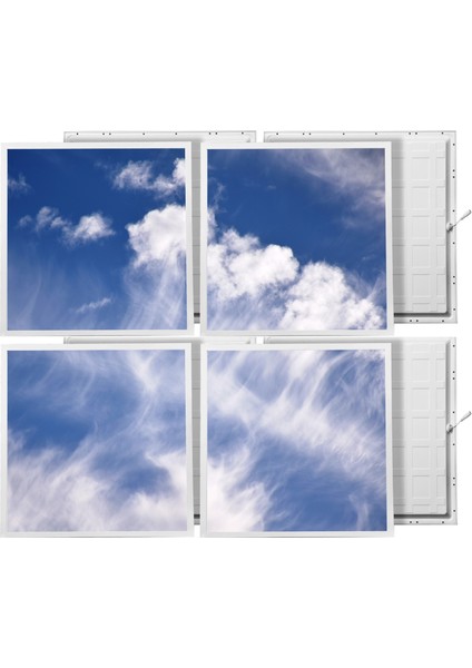 60X60 LED Panel Sıva Altı Desenli 2x2 Dörtlü Grup 46510167SA