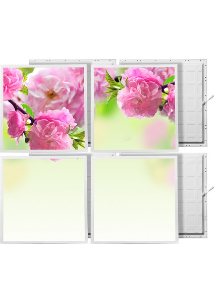 60X60 LED Panel Sıva Altı Desenli 2x2 Dörtlü Grup 46510184SA