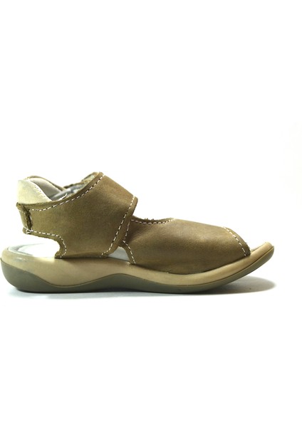 Bayrak 911 Hakiki Deri Haki Cırtlı Ortopedik Erkek Bebek Sandalet fiyatları