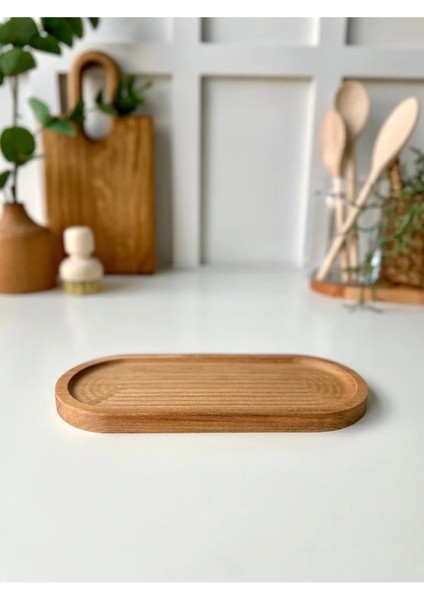 Ahşap Natural 3'lü Temizlik Seti ve Ahşap Altlık (Vegan) fırsatları