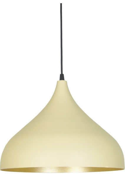 32 x 58 Reyes Modern Retro Krem Renkli Metal Sarkıt Cafe - Mutfak Tekli Avize E27 Mutfak Rustik Bej
