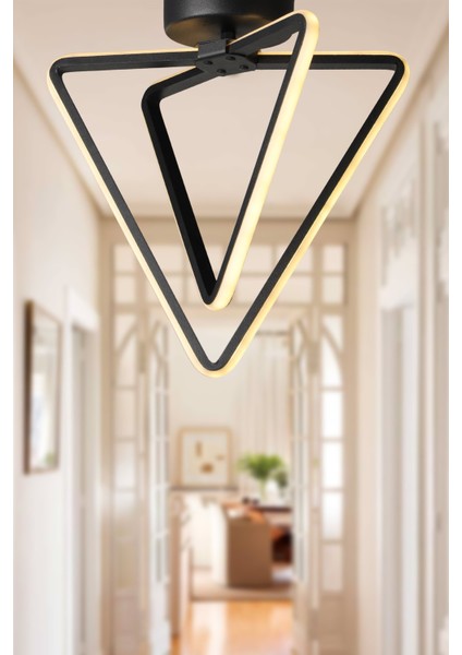 LED Denver 3 Renk Ledli Tavan Montaj Avize Siyah Tek Ebat Siyah 1 35 - 50 Alüminyum Modern